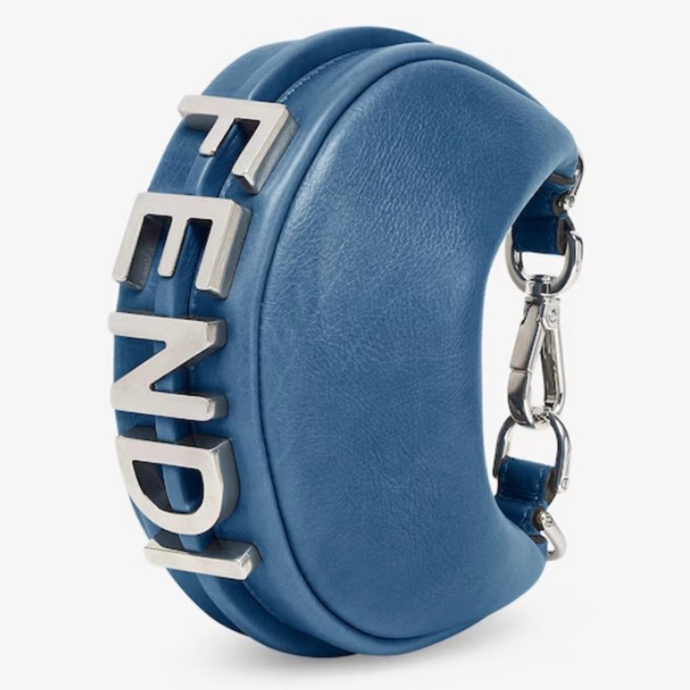 Dark blue leather Nano Fendigraphy, Brand New!